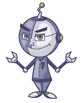 Robot with hands out